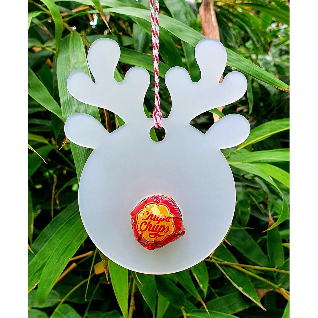 Reindeer Rudolph Bauble - Lollipop Holder - My Family Rulers