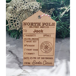 Santa Claus Gift Tag - Pre-Filled - My Family Rulers